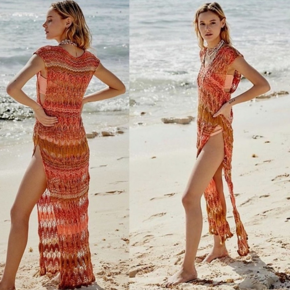 Free People Into The Flames Maxi Cover-up